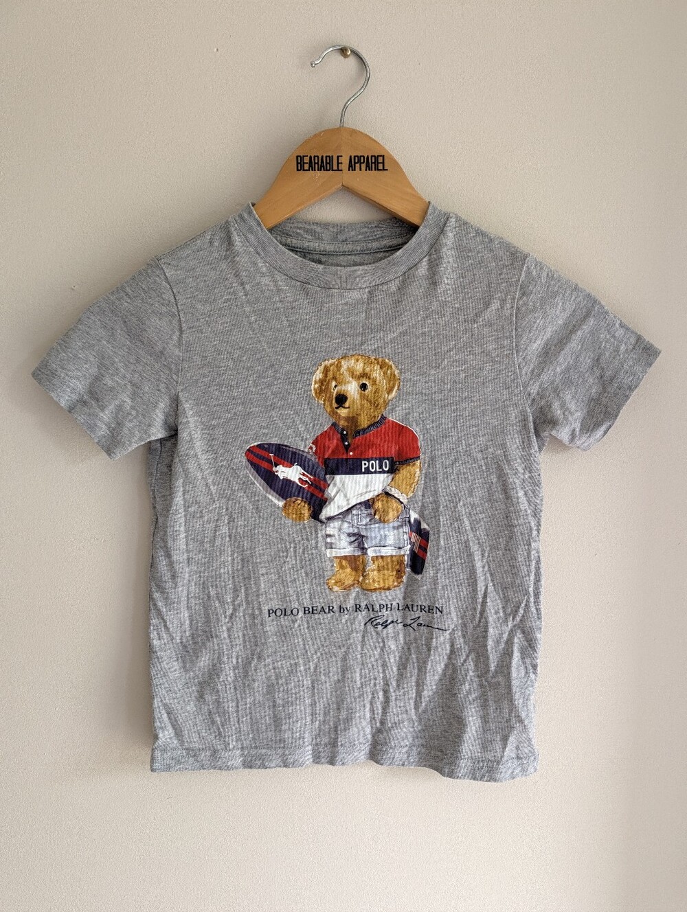Polo Ralph Lauren Short Sleeve Classic Crewneck Preppy Bear Polo Bear T-Shirt